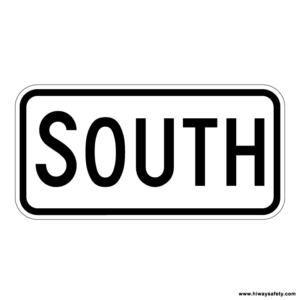M3-3 SOUTH Direction Auxiliary Sign