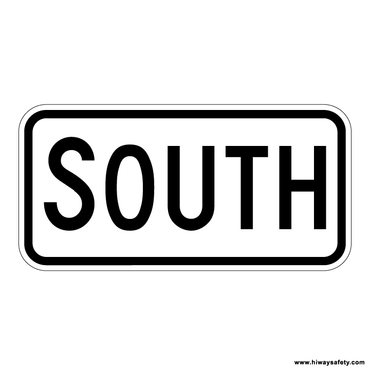 M3-3 SOUTH Direction Auxiliary Sign