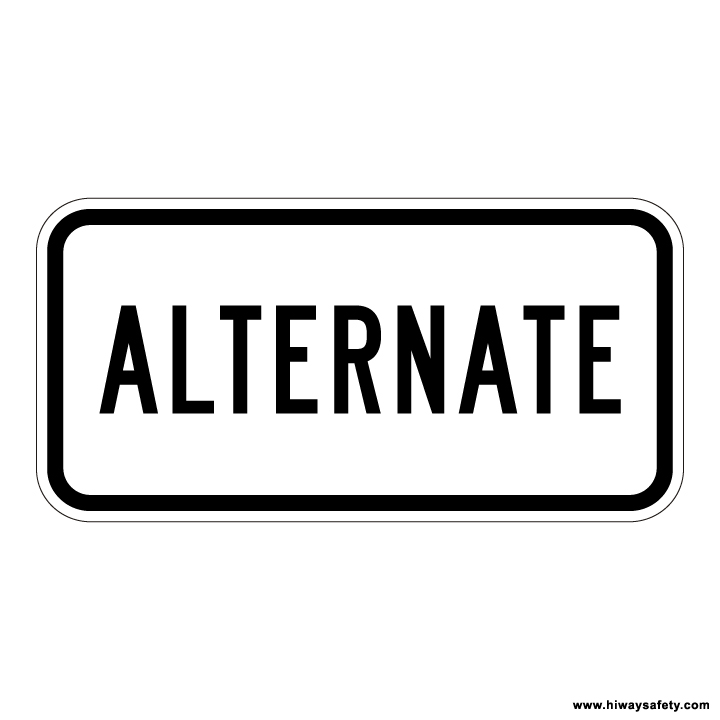 M4-1 ALTERNATE Auxiliary Sign