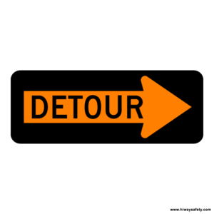 M4-10R DETOUR ARROW Sign