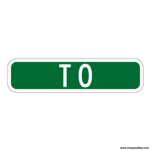 M4-13 TO Auxiliary Sign