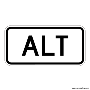 M4-1a ALT Auxiliary Sign