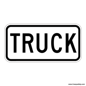 M4-4 TRUCK Auxiliary Sign