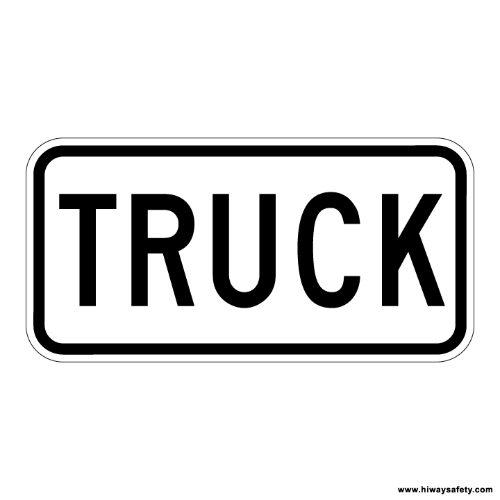 M4-4 TRUCK Auxiliary Sign
