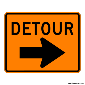 M4-9R DETOUR Arrow Sign