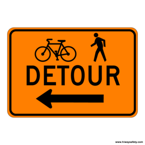 M4-9a DETOUR Arrow Sign