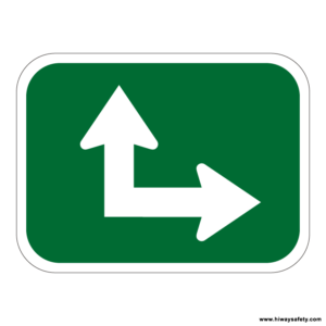 M7-6 Directional Arrow Auxiliary Sign