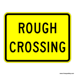 W10-15 ROUGH CROSSING Sign