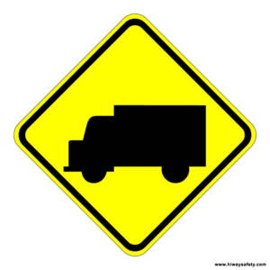 W11-10 Truck Crossing Sign