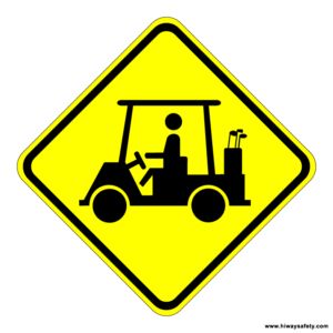 W11-11 Golf Cart Sign