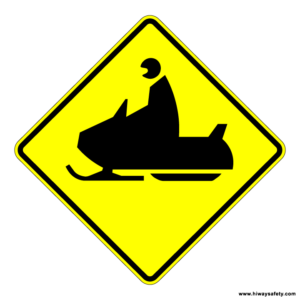 W11-6 Snowmobile Traffic Sign