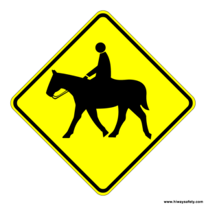 W11-7 Equestrian Traffic Sign