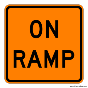 W13-4 ON RAMP Sign