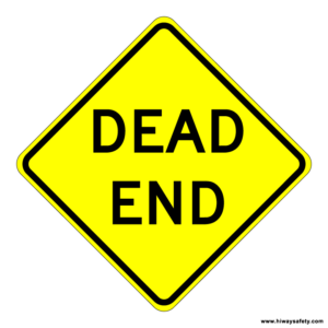 W14-1 DEAD END Sign
