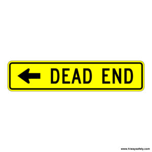 W14-1aL DEAD END Sign
