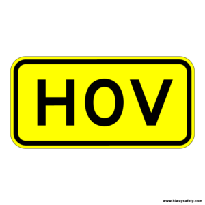 W16-11 HOV Sign