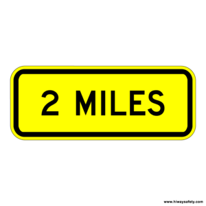 W16-3a MILES Sign