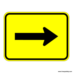 W16-5p Arrow Plaque
