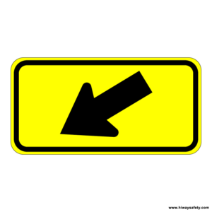 W16-7pL Arrow Plaque