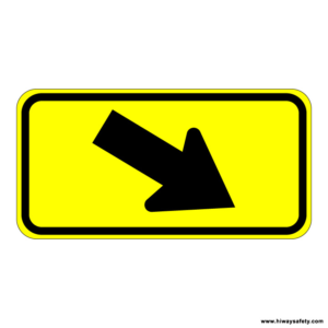 W16-7pR Arrow Plaque