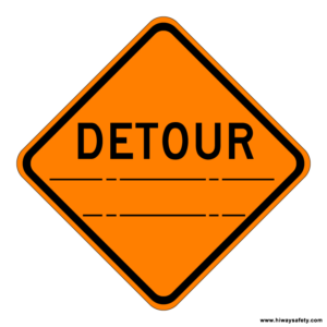W20-2 DETOUR Sign