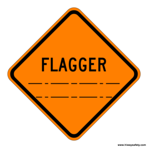 W20-7 FLAGGER Sign