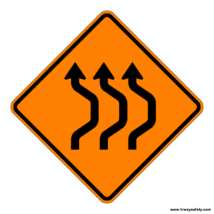 W24-1bR Double Reverse Curve Sign
