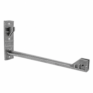 Cantilever arm bracket for street name signs